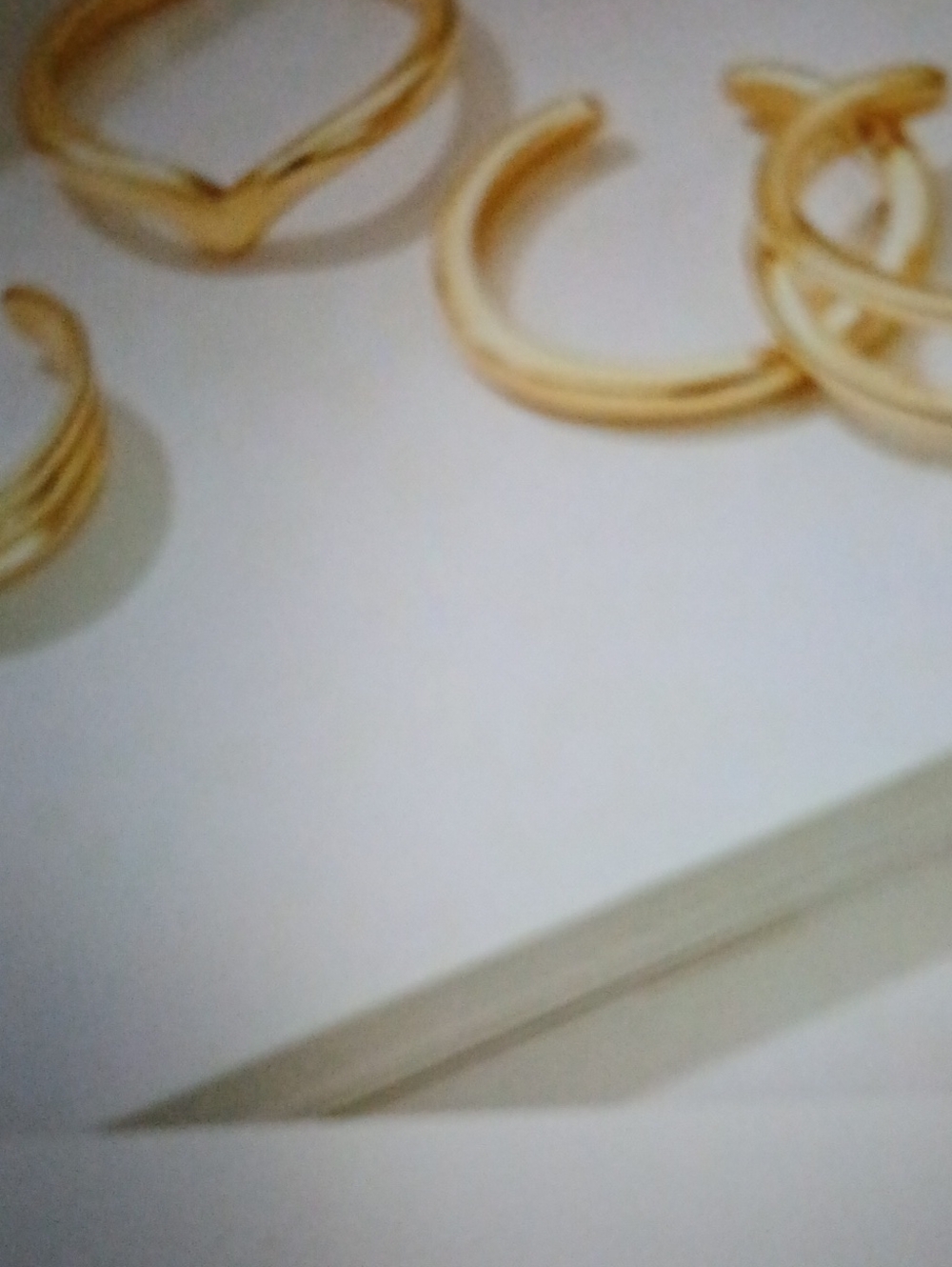 Gold Tone Stackable Rings - Minimal Se4 Toe Rings